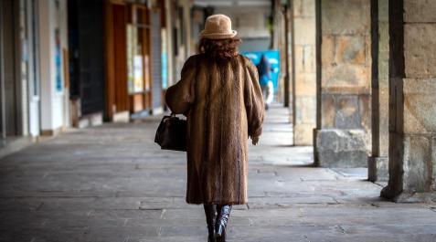 Frío en Pamplona Imágenes de la nieve y el frío este lunes en Pamplona.