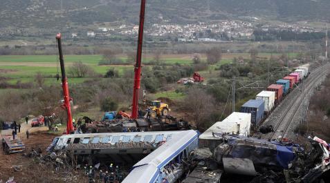 Choque dos trenes en Grecia