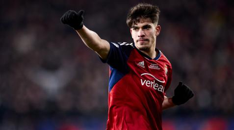 Abde, protagonista de la primera parte Osasuna - Athletic en directo