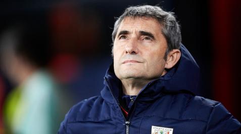 Ernesto Valverde, entrenador del Athletic, en El Sadar Osasuna - Athletic