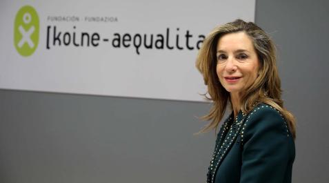 María José Beriáin Apesteguía, de 61 años, preside el patronato de la Fundación Koine Aequalitas desde 2012. Esta entidad, sin ánimo de lucro y que significa ‘comunidad e igualdad’, trabaja en cuestiones sociales (mujer, discapacidad...) María José Beriáin Apesteguía, de 61 años, preside el patronato de la Fundación Koine Aequalitas desde 2012. Esta entidad, sin ánimo de lucro y que significa ‘comunidad e igualdad’, trabaja en cuestiones sociales (mujer, discapacidad...)