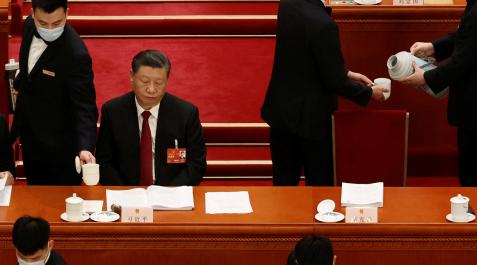 El presidente chino, Xi Jinping, en la apertura de la reunión anual de la Asamblea Popular Nacion El presidente chino, Xi Jinping, en la apertura de la reunión anual de la Asamblea Popular Nacion