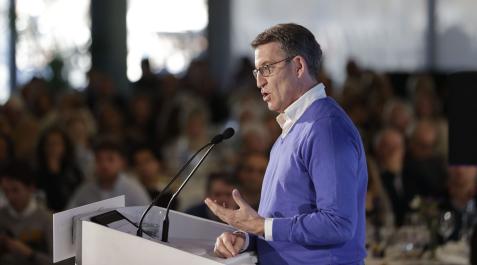Alberto Núñez Feijóo Alberto Núñez Feijóo, este sábado en un cocido popular del PP en A Coruña