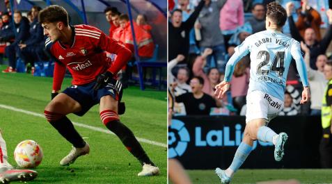 Aimar Oroz y Gabri Veiga esta temporada Aimar Oroz y Gabri Veiga esta temporada