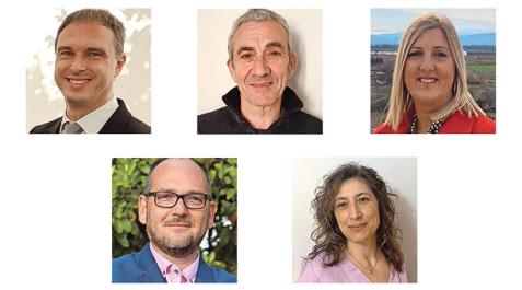 Óscar Bea (Cintruénigo), Manuel Resa (Valtierra), Berta Pejenaute (Cadreita), Miguel Aguirre (Fitero) y Noelia Guerra (Castejón) Óscar Bea (Cintruénigo), Manuel Resa (Valtierra), Berta Pejenaute (Cadreita), Miguel Aguirre (Fitero) y Noelia Guerra (Castejón)