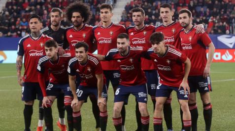 Once de Osasuna frente al Celta Once de Osasuna frente al Celta