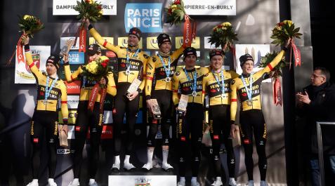 Paris-Niza-jumbo-visma El Jumbo-Visma se ha adjudicado la contrarreloj por equipos de la París-Niza