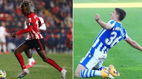 Iñaki Williams y Jon Karrikaburu Iñaki Williams y Jon Karrikaburu