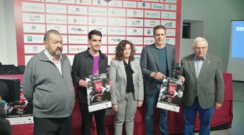 Mitxelena, Colomo, Garín, Induráin y Pozueta, en la presentación de la prueba.