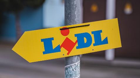 Imagen de un cartel de Lidl Imagen de un cartel de Lidl