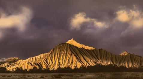 Panorámica de una parte de Bardenas Reales, ubicadas en la Ribera de Navarra Panorámica de una parte de Bardenas Reales, ubicadas en la Ribera de Navarra
