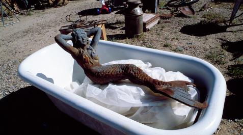 Escultura de una sirena encontrada en una tienda de antigüedades de Arizona (EE UU) Escultura de una sirena encontrada en una tienda de antigüedades de Arizona (EE UU)
