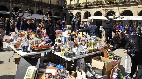 Txaparrón en Tafalla Los puestos se repartirán por la plaza de Navarra.