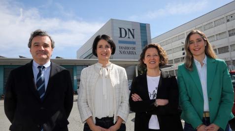 Rafael Teijeira, Isaben Iturrioz, Ruth Vera y Ana Mur, en las instalaciones de Diario de Navarra para participar en el Foro en Vivo sobre Salud Rafael Teijeira, Isaben Iturrioz, Ruth Vera y Ana Mur, en las instalaciones de Diario de Navarra para participar en el Foro en Vivo sobre Salud