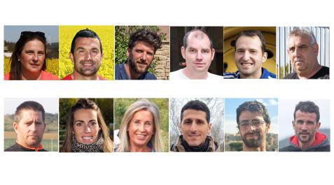 UAGN Fila superior, de izda. a dcha., Begoña Liberal, Iñaki Martínez, Iosu Estenaga, Gonzalo Palacios, David Navarro y Luis Miguel Serrano. En la fila inferior, de izda. a dcha., Álvaro Cirauqui, Hodei Flores, Beni Irurita, Pedro J. Mozaz, José Miguel Ancín y Miguel Unzué.