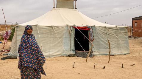sahara-campamentos-refugiados Una saharaui en los campos de refugiados en Argelia