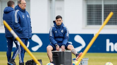 El Chimy Ávila, en un entrenamiento reciente junto al doctor Andrés Fernández El Chimy Ávila, en un entrenamiento reciente junto al doctor Andrés Fernández
