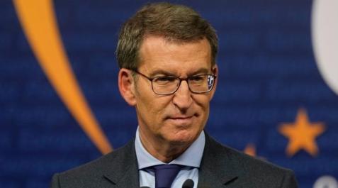 Feijoo El líder del PP, Alberto Núñez Feijóo, comparece ante los medios tras la reunión del Partido Popular Europeo (PPE) en Bruselas