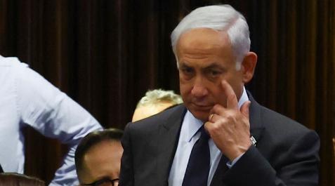 El primer ministro israelí, Benjamin Netanyahu El primer ministro israelí, Benjamin Netanyahu, en el parlamento de Israel