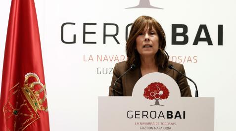 uxue-barkos-geroa La portavoz de Geroa Bai, Uxue Barkos, ha hecho este viernes balance de la legislatura que acaba de finalizar