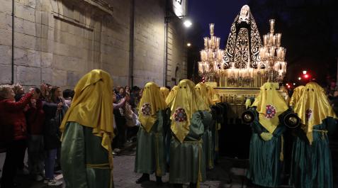 Dolorosa Traslado de la Dolorosa desde San Lorenzo, el pasado viernes 31 de marzo.