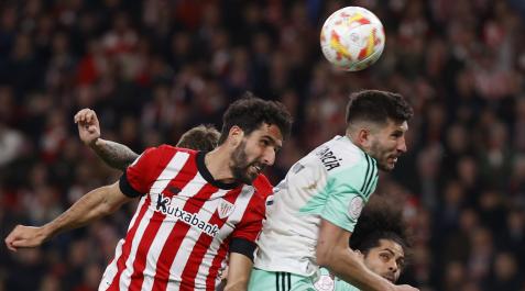 Raúl García y David García, en el partido de vuelta de las semifinales de Copa Copa del Rey