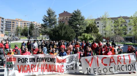vicarli-huelga Concentración de trabajadores este miércoles ante Desarrollo Económico