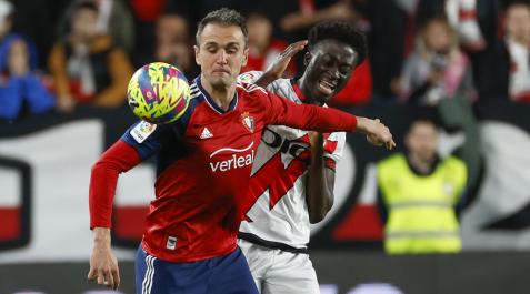 Kike García y Mumin, en el partido Rayo-Osasuna Rayo - Osasuna