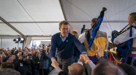 Alberto Núñez Feijóo El presidente del PP, Alberto Núñez Feijóo, participa en un acto del PP de Cantabria en la localidad de Vega de Pas