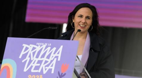 ione-belarra La secretaria general de Podemos y ministra de Derechos Sociales y Agenda 2030, Ione Belarra, interviene en la Fiesta de la Primavera de Podemos en Zaragoza