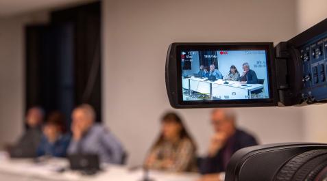 Imagen de la última asamblea de la Mancomunidad de la Comarca de Pamplona Imagen de la última asamblea de la Mancomunidad de la Comarca de Pamplona