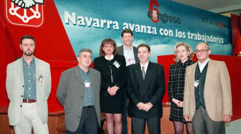 La Ejecutiva de UGT elegida en abril del 1998, con Juan Antonio Cabrero como secretario general. La Ejecutiva de UGT elegida en abril del 1998, con Juan Antonio Cabrero como secretario general.