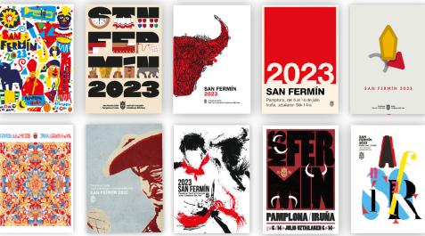 carteles sanfermin Carteles finalista de San Fermín 2023