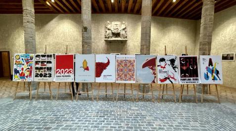 Carteles finalistas para San Fermín 2023.