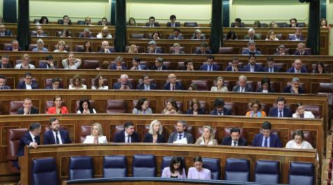 congreso-ley-solo-si Vista general del Congreso de los Diputados, durante la sesión plenaria en la que se ha aprobado la reforma de la ley del 'solo sí es sí'
