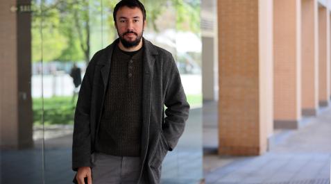 Jonathan Lavilla filosofo eta irakaslea pasa den astean Iruñeko Anelier pasealekuan