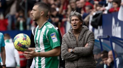 Manuel Pellegrini, este sábado en El Sadar Osasuna - Betis