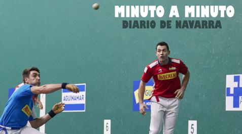 Jaka y Peio Etxeberria se miden en la liguilla de cuartos de final del Manomanista Manomanista