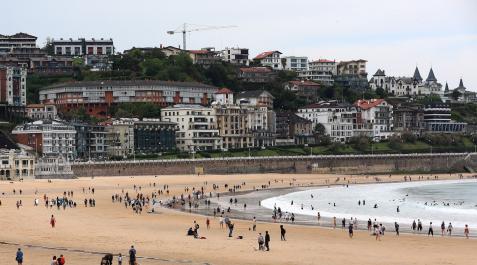Playa de la Concha en San Sebastián Playa de la Concha en San Sebastián