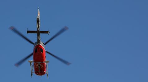 Imagen de un helicóptero de SOS Navarra Imagen de un helicóptero de SOS Navarra