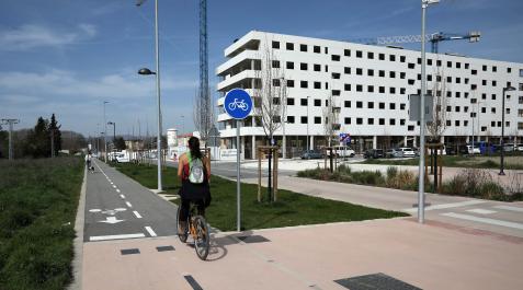 Tantxea sur oto de archivo de la nueva urbanización de Txantrea sur, donde se harán 47 VP de alquiler y 46 en venta