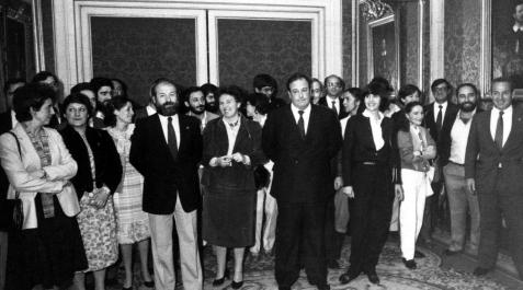 1983 Corporación de Pamplona elegida en mayo de 1983. El concejal de mayor edad tenía 54 años.