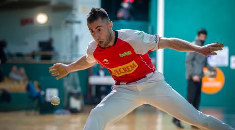El pelotari Joanes Bakaikoa, en un duelo anterior, se enfrentará a Egiguren V El pelotari Joanes Bakaikoa, en un duelo anterior, se enfrentará a Egiguren V