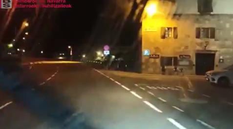 bomberos Efectivos de bomberos del parque de Burguete se movilizaron para la búsqueda del peregrino