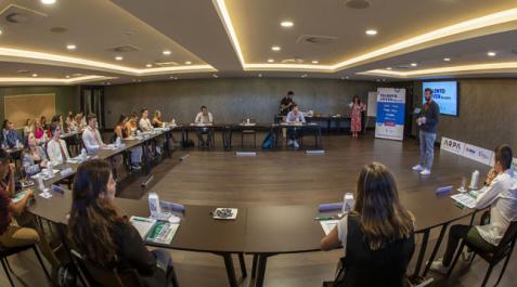 La primera jornada de formación intensiva de la anterior edición de Talento Joven de Navarra
