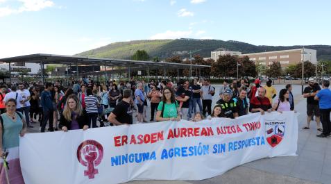 Buztintxuri Imagen de la concentración en Buztintxuri