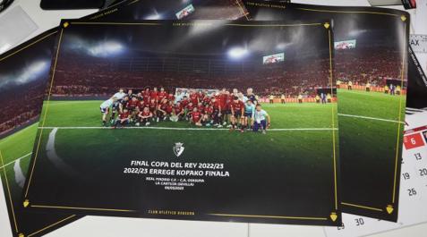 El póster conmemorativo que se entregará el sábado en El Sadar Osasuna
