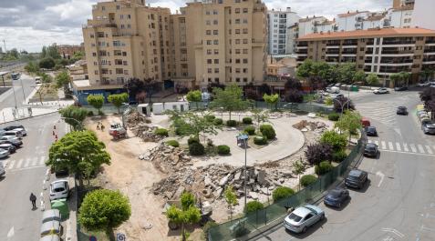 estacion A: BLANCA ALDANONDO
F: 12/05/2023
P:
L: TUDELA
T: OBRAS DE REMODELACION DE LA PLAZA DE LA ESTACION