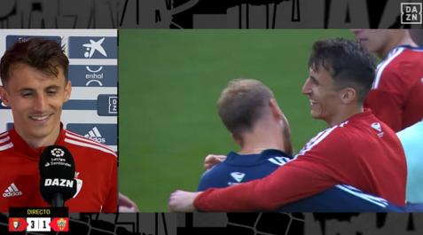 Budimir respondiendo a las preguntas de los compañeros de Dazn Budimir respondiendo a las preguntas de los compañeros de Dazn