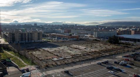 Vista de parte del barrio de Buztintxuri, en una imagen de archivo Vista de parte del barrio de Buztintxuri, en una imagen de archivo